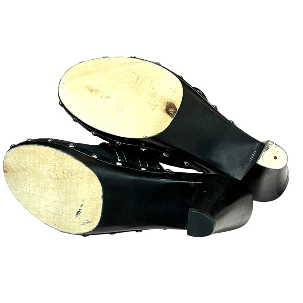 Coach Sable Classic C Logo Studded Mules Size 10M Black - Picture 6 of 6